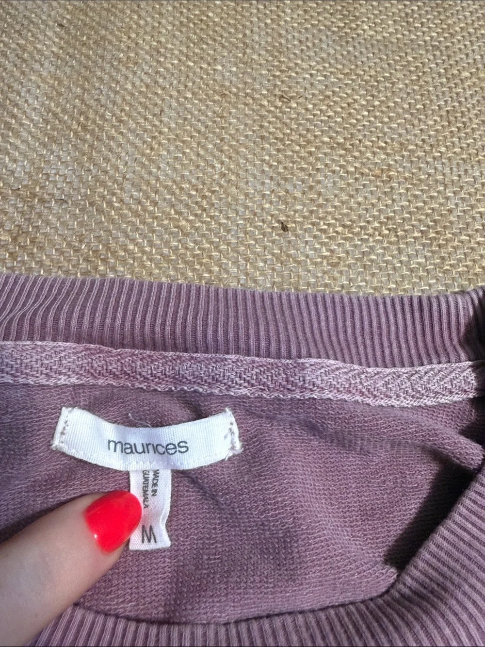 Maurices light purple Crew Neck Sweater